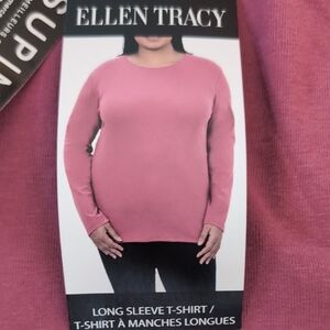 XL: 🩷Ellen Tracy Pink Long Sleeve T-Shirt